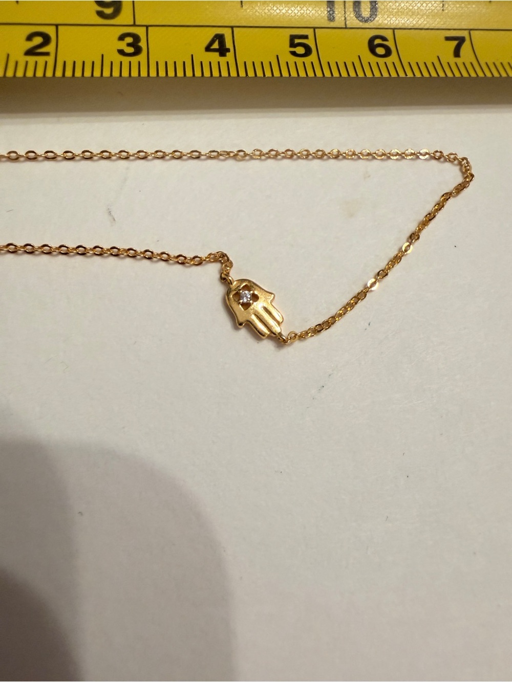 BaubleBar 18K Gold Plated Sterling Hamsa Necklace - Picture 4 of 7
